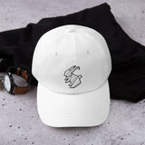 OFFCOLLAR™ White Rabbit! Dad hat