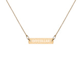 OFFCOLLAR™ Engraved Bar Chain Necklace