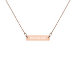 OFFCOLLAR™ Engraved Bar Chain Necklace