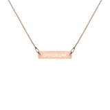 OFFCOLLAR™ Engraved Bar Chain Necklace