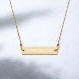 OFFCOLLAR™ Engraved Bar Chain Necklace