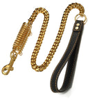 OFFCOLLAR™ Gold Metal Cuban Chain with Leash Buffer